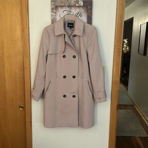 Express pink trench coat